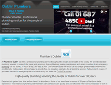 Tablet Screenshot of plumbers-dublin.ie